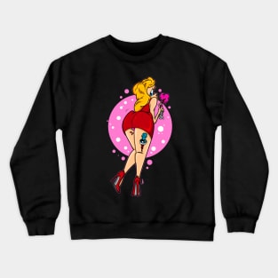 Street Art Girl Crewneck Sweatshirt